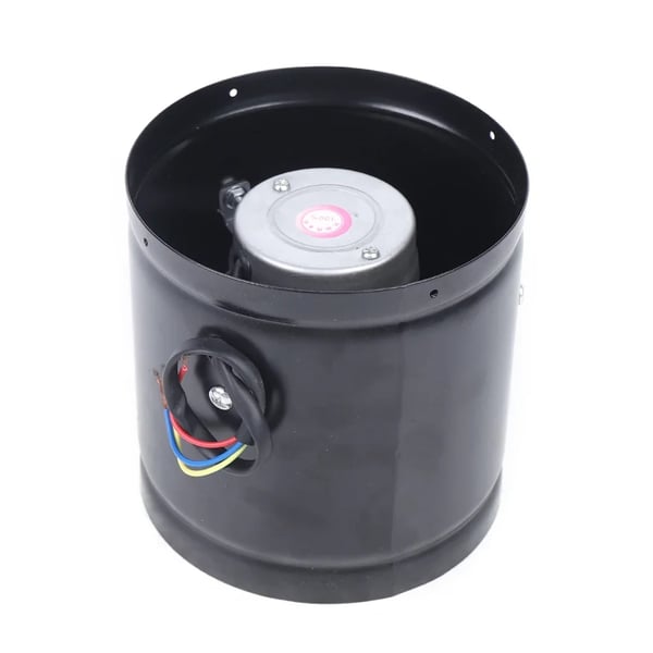 Kanalventilator - Rørventilator - 40 W - 220V/50Hz - 2800 omdr./min - 1 kg - Ovnlakeret metal - Til køkken, stue, fabrik, hotel