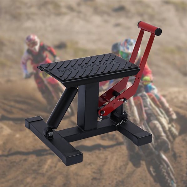 Motorcykelløfter - Donkraft/løftestativ til crosser - 150 kg kapacitet - Justerbar højde 33,5–46 cm