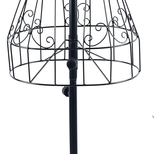 Skrædderbuste - Dame overkrop i metaltråd - Vintage - Justerbar højde 140–170 cm - Skulderbredde 32 cm - Talje 19 cm - Hals 10,5 cm