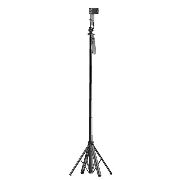 C16 - Gimbal-stabilisator til actionkamera - 360° rotation - Anti-shake stabilisering - Kulstoffiber - Foldet længde 13,8 cm - Fjernbetjening - Sort