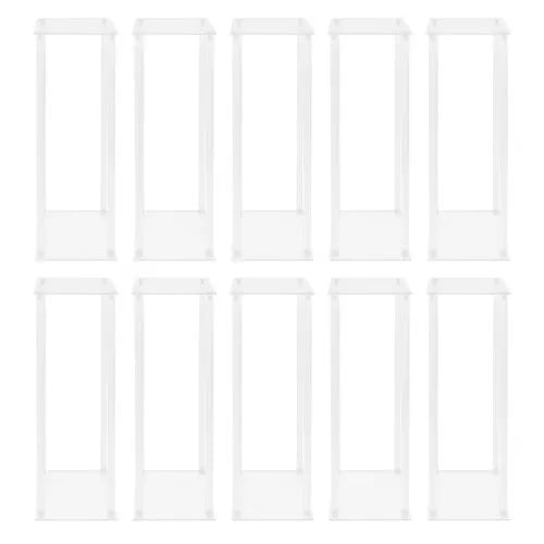 Blomsterstander i akryl - 10-pak hjørnesøjle - Rektangel 20×20×60 cm - 4,5 mm plader - 3 kg/stk - Bord/fritstående - Klar