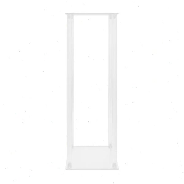 Blomsterstander i akryl - 10-pak hjørnesøjle - Rektangel 20×20×60 cm - 4,5 mm plader - 3 kg/stk - Bord/fritstående - Klar