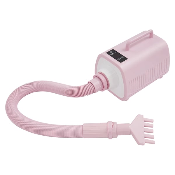 Hundeføntørrer - Pelspleje-Tørrer - 2100 W - 25–60 °C, 9 Niveauer - Varm/Kold Luft - Touchscreen - 3 Dyser - EU-Stik 100–240 V - Pink