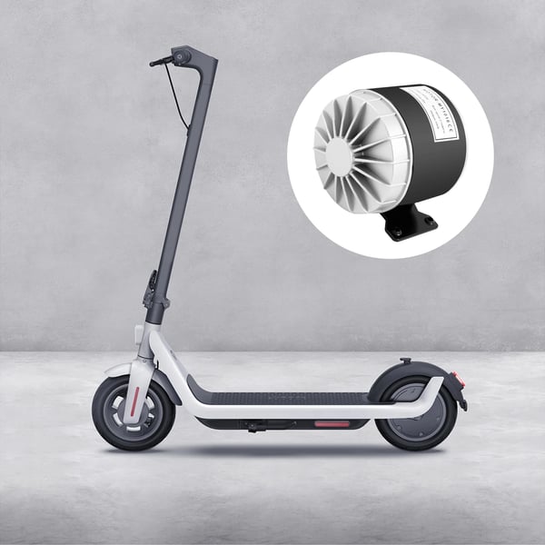 Elmotor - 350 W børstet motor - 2750 omdr./min - Lang levetid - Til el-løbehjul & elcykel - Gokart & mobilitetsscooter - Grå