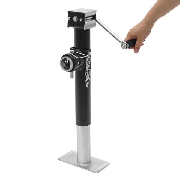 Donkraft til bil - Manuel - 1 ton - 26 cm løftehøjde - Q235B stål - Base 19×9,5 cm - 2,5 mm rørvæg - Sort
