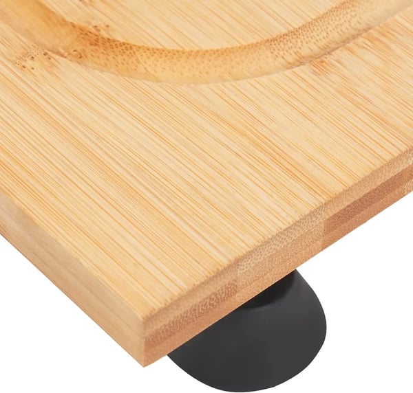 Bambus komfurafdækning og skærebræt - 75 x 54 cm - Aftagelige Ben - Vandafvisende - Multifunktionel Køkkenbeskyttelse