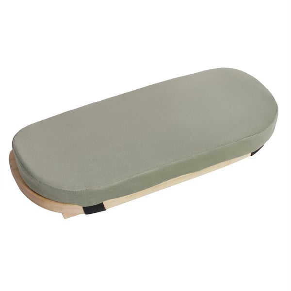 Bambus meditationsbænk - Sammenklappelig skammel - Ergonomisk - Fløjlspude - Max belastning 180 kg - Samling påkrævet - Til yoga og meditation