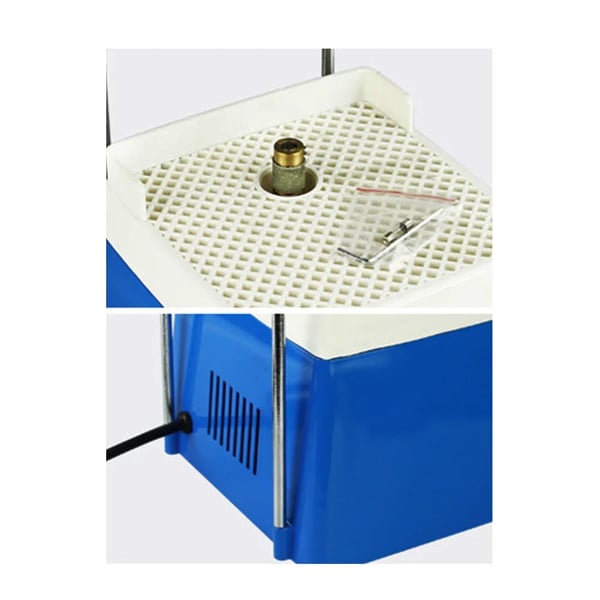 Slibemaskine til glas - Mini bordmodel - Til mosaikglas - Diamantskive - 65W - 4200 o/min - 220V EU-stik - Blå