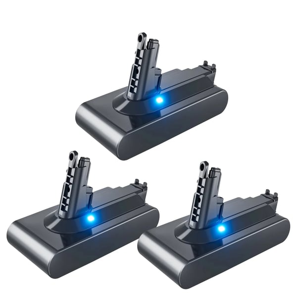 Vara-akku - V11 pölynimuri - 6000 mAh 18650 Li-ion - Ruuvikiinnitysversio - Uudelleenladattava - Vaaleanvihreä