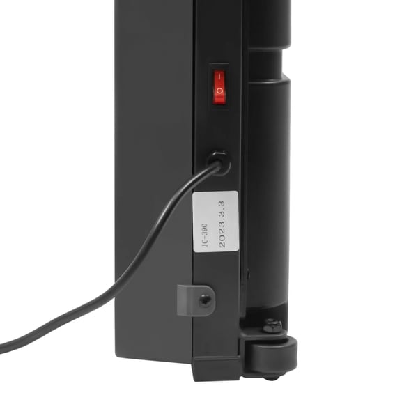 Fladt motoriseret løbebånd - Walking Pad - Fjernbetjening - Støjsvagt, 150 kg belastning, løbeflade 80–120×50–80 cm, til kontor - Sort