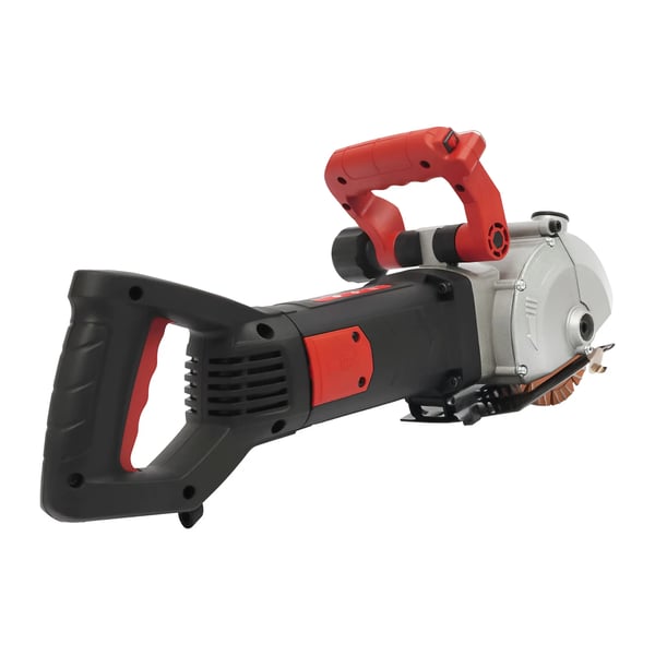 Väggspårfräs - Slitsfräs för betong/tegel - 4800 W - Borstlös Motor - 6200 RPM - 220 V 50/60 Hz - Dammfri - Röd