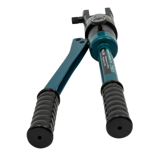 Hydraulisk Kabelkrympetang - YQK-300 - Manuel - 120 kN - Sekskantpresning - Cu 16-300 mm² - 11 Sæt Bakker - Grøn