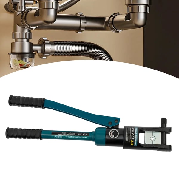 Hydraulisk Kabelkrympetang - YQK-300 - Manuel - 120 kN - Sekskantpresning - Cu 16-300 mm² - 11 Sæt Bakker - Grøn