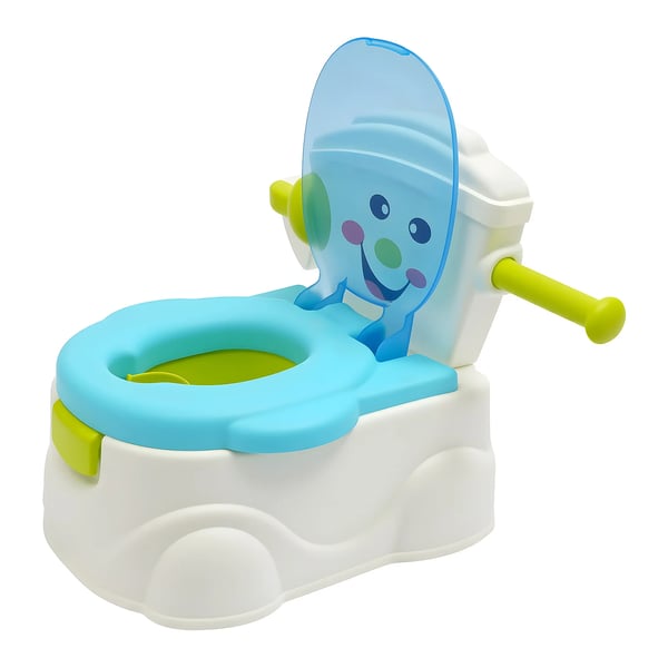Børnepotte - Toilettræner - Bærbar - Bil-design - 60 kg belastning - 6 mdr–5 år - Sædehøjde 19 cm - 36×30×42 cm - Blå