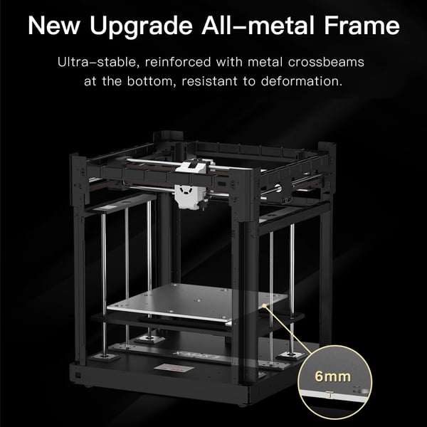 3D-printer - X-MAX3 - Op til 600 mm/s - Byggevolumen 325×325×325 mm - Bluetooth - CE-certificeret - Hvid