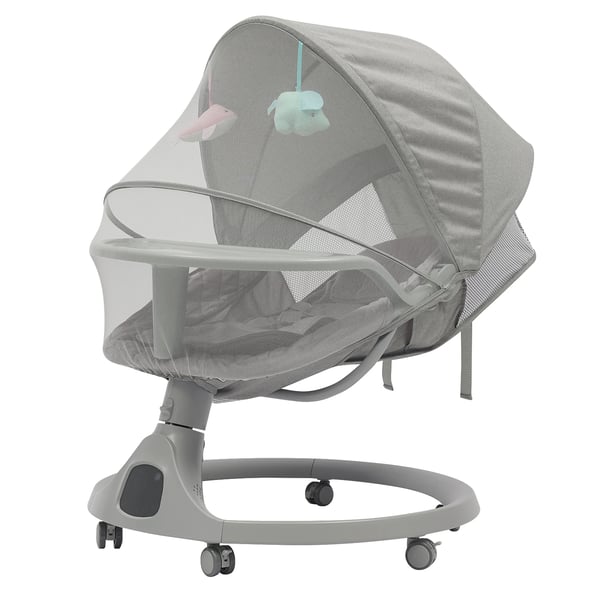 Bluetooth babygunga - Flat C-modell - Fjärrkontroll, 20 kg bärkapacitet, 0–18 mån, aluminiumlegering - Grön