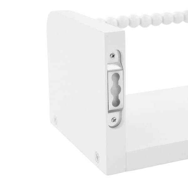 Vægmonterede flydende hylder - Træhylde 3-pak - Mål 58 x 12 cm - Bæreevne 10 kg pr. hylde - Pladetykkelse 15 mm - Hvid