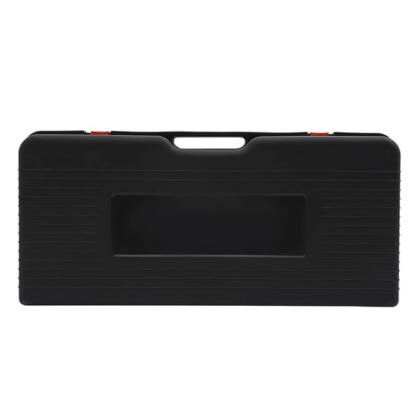 Camping gasblus - Dobbeltbrænder - Effekt 2500 W pr. Brænder - Integreret Tænding - 63×26×12 cm - Med Bæretaske - Sort