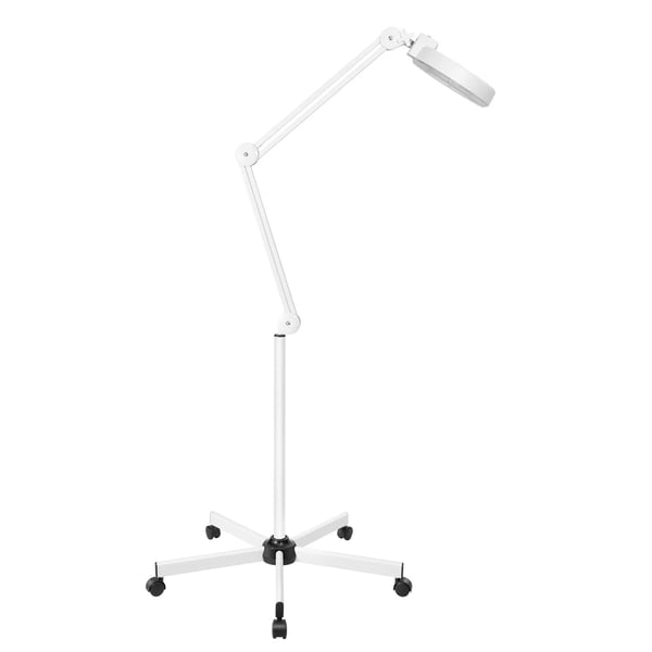 LED forstørrelseslampe - Bordlampe med lup - Justerbar - 5–8× forstørrelse - 120 LED - Til hobby, læsning, reparation