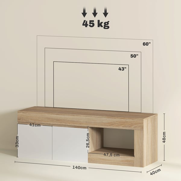 Byrå - Förvaringsbyrå med 3 Tyglådor - Diamantmönstrade Fronter - För Sovrum Vardagsrum Kontor - MDF & Nonwoven-tyg - Naturträ
