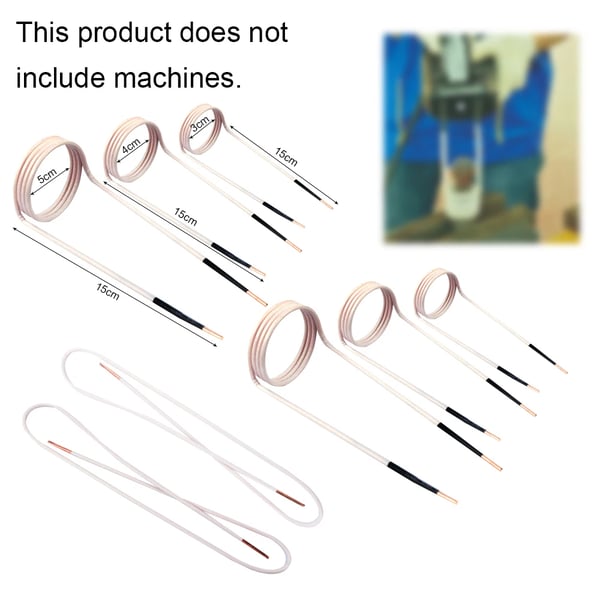 Induktionsspolesæt - Til induktionsvarmer/Mini Ductor - 8-pak - Hvid