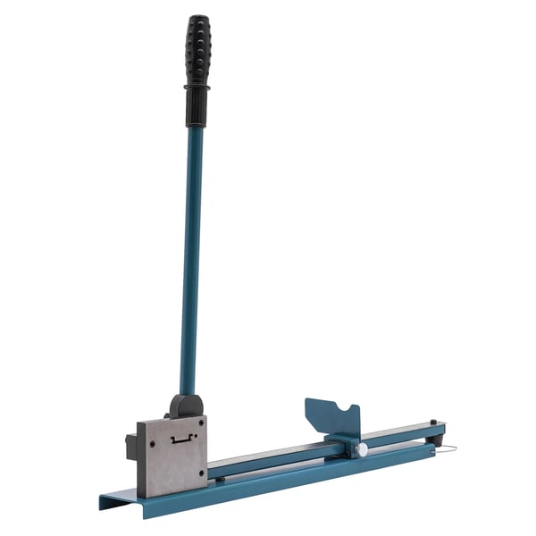 Føringsskinne skæremaskine / skinneskærer - DC-35 - Målelineal 35–40 cm - Til aluminiumsskinner - Parallel føringssystem - Legeret stål - Blå