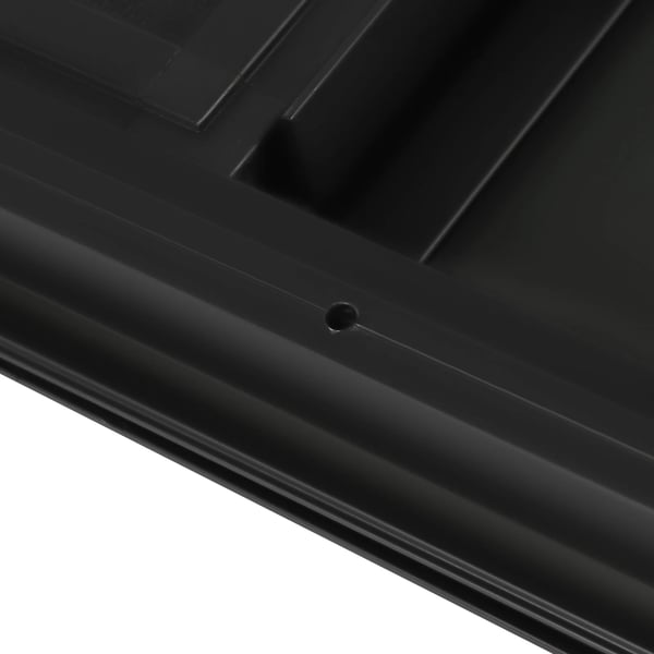 Skydevindue til autocamper/campingvogn - 60×30 cm - Insektnet - Tonet hærdet glas - Vandtæt - Aluminiumsramme - Sort