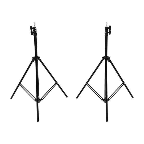 Fotobaggrund - Baggrundsstativ - Justerbar højde 0,8–2 m - Bredde 3 m - Max belastning 5 kg - Med bæretaske - Sort