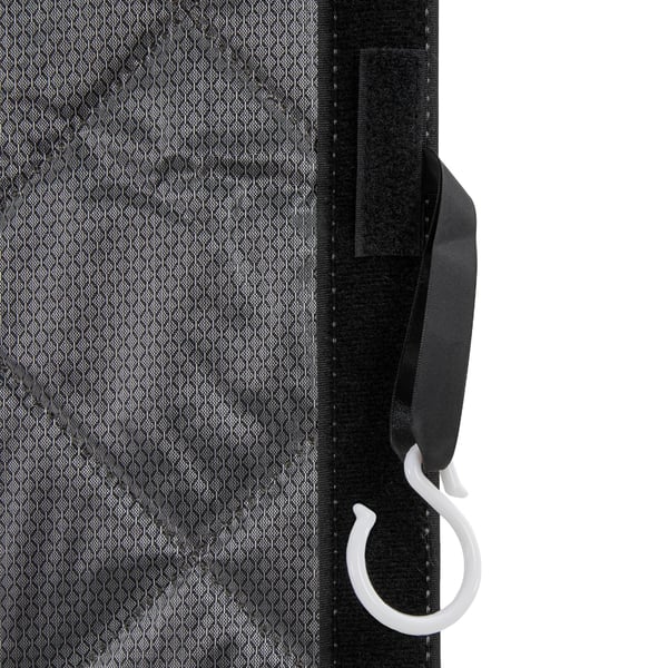 Magnetisk termisk dørgardin - Mørklæggende - Vandtæt PVC - Selvlukkende magneter - 86 x 208 cm - Grå