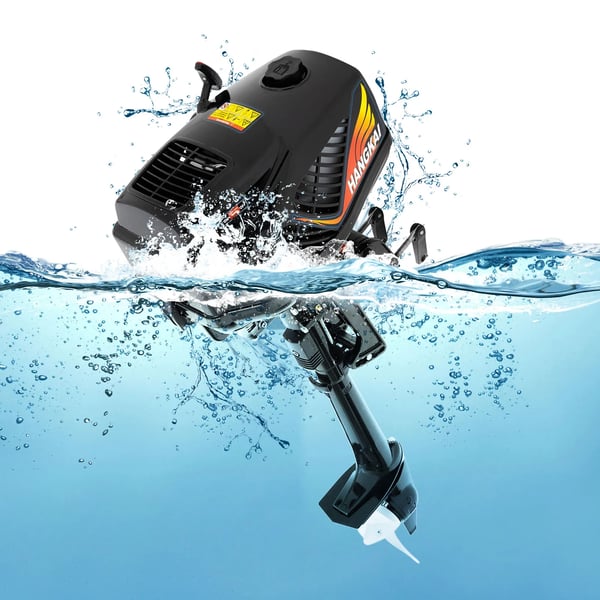 Benzin påhængsmotor - 2-takt 3,6 hk (2,6 kW) - 1-cylindret - 4000–5500 omdr./min - Luft- & vandkøling - 1,5 l tank - Lavt støjniveau - Sort