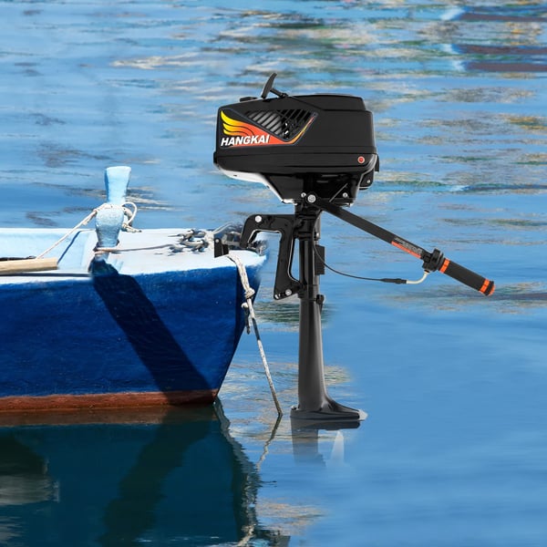 Benzin påhængsmotor - 2-takt 3,6 hk (2,6 kW) - 1-cylindret - 4000–5500 omdr./min - Luft- & vandkøling - 1,5 l tank - Lavt støjniveau - Sort