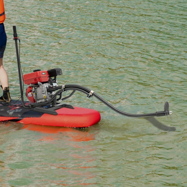 Påhængsmotor til fiskebåd - 7,5 hk (4,3 kW) - 4‑takt, enkeltcylindret, luftkølet - Manuel start - TCI‑tænding - Blyfri benzin - Aluminium/stål