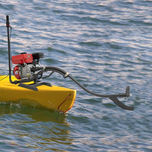 Påhængsmotor til fiskebåd - 7,5 hk (4,3 kW) - 4‑takt, enkeltcylindret, luftkølet - Manuel start - TCI‑tænding - Blyfri benzin - Aluminium/stål