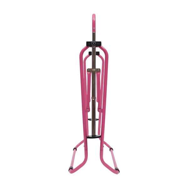 Gymnastikstang - Foldbar Horisontalstang - 5 Højder - Fritstående - Indendørs Hjemmetræning - Pink