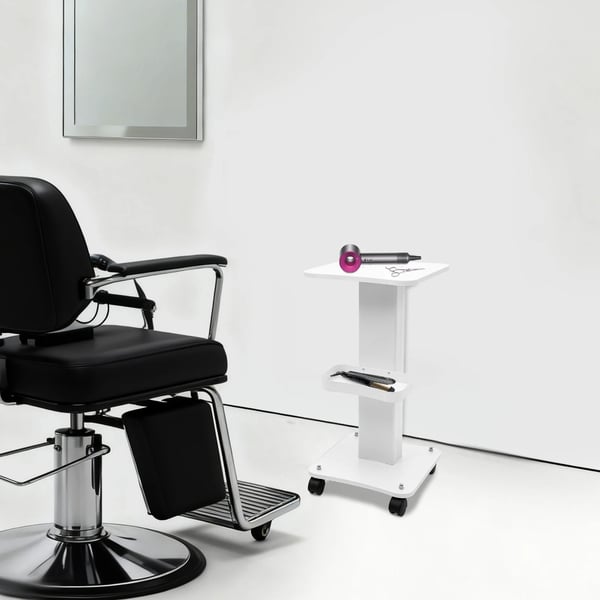 Salonvogn - Rulle- og Opbevaringsvogn - 4 Stille Hjul - Multifunktionel Til Makeup Frisør Spa Køkken - Grøn