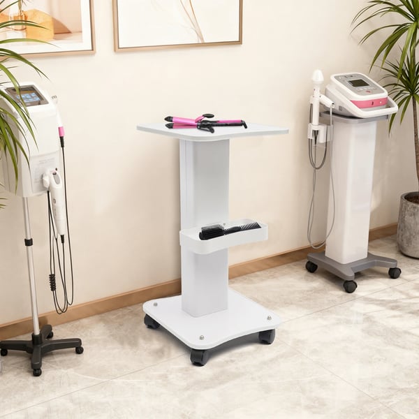 Salonvogn - Rulle- og Opbevaringsvogn - 4 Stille Hjul - Multifunktionel Til Makeup Frisør Spa Køkken - Grøn