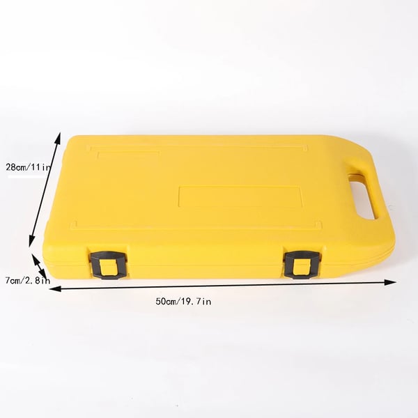 Rørbukningssæt - SWG-22 Manuel rørbukker - 6–22 mm - 7 formere - Til vægtykkelse 1 mm - Jern/nylon/aluminium - Kasse 50×28×7 cm - Gul