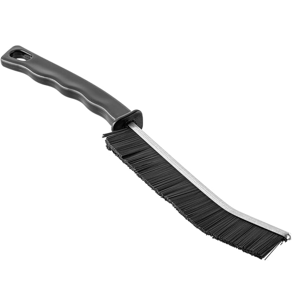 Rengöringsborste för spår och springor - Handborste - Handhållen - Längd 23 cm - Plast - Storlek M - Miljövänlig - Svart