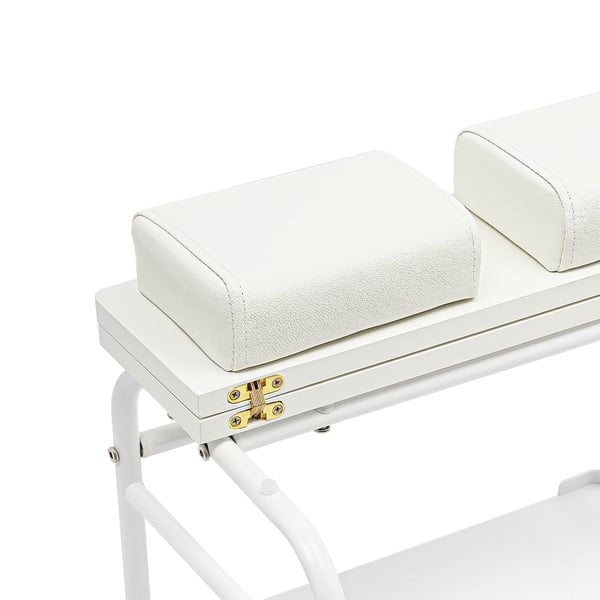 Pedicurevogn - Salonvogn - Bærbar - Til pedicure & manicure - Til fodbad/spa - Til kommercielt brug - Samling kræves - Hvid