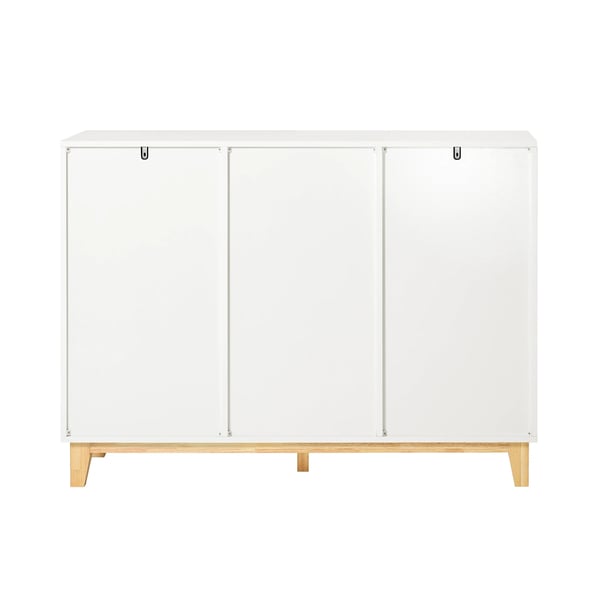Sideboard Skänk - FSB75-WN - Matsalsmöbel - Förvaring - Självmontering - Vit