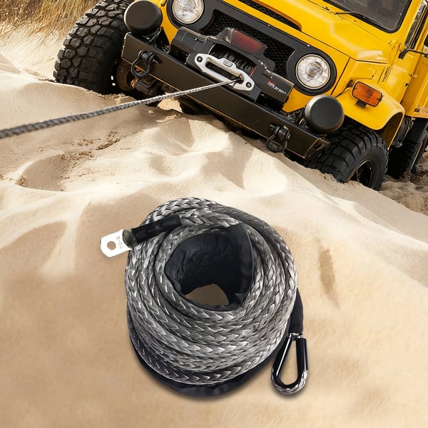 Spil forlængerline - Syntetisk line - UHMWPE - Længde 30 m - Diameter 10 mm - 12‑flettet - Brudstyrke 10,5 t