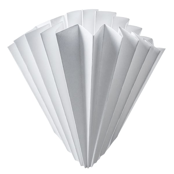 Filter för tratt - Insatsfilter - 30 x 22,5 cm - FCM-godkänd för livsmedel - Vit