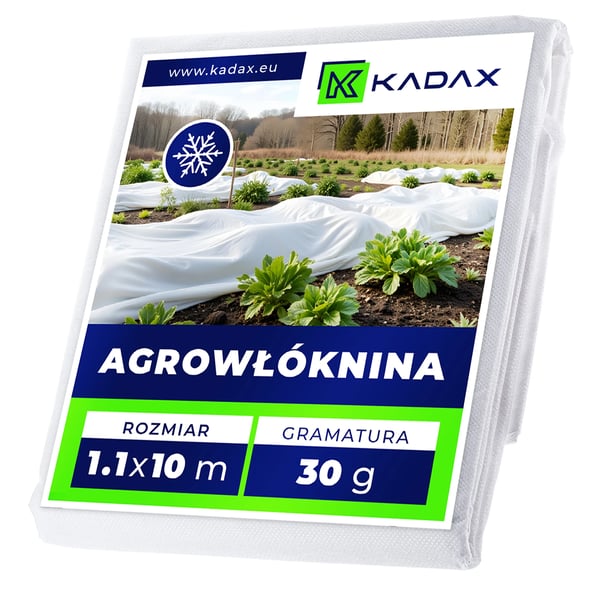 Vinterfiberdug til have - Plantebeskyttelse i fiberdug - 1,1 x 10 m - 30 g/m² - Plast - Hvid