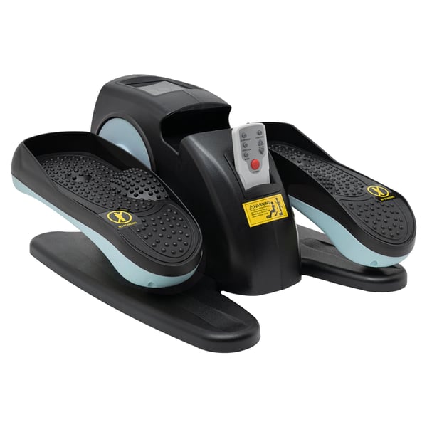 Sähköinen ellipsilaite - Jalkatreenilaite - 60 W - EU‑pistoke 100–240 V - Kaukosäädin - LCD‑näyttö - 3 tilaa (P1–P3) - Kantavuus 25 kg - Sininen