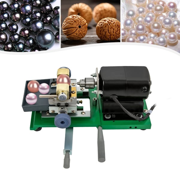 Smykkeboremaskine til perler - Perleboremaskine - 360 W - 2 hastigheder - Præcisionsboring - 150°C - EU-stik - ABS-plast