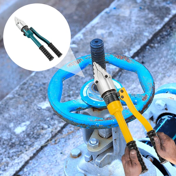Hydraulisk spreder - YQ-30 - 8 ton - 30 mm åbning - Legeret stål - Ergonomisk greb - Håndholdt - Med opbevaringskasse - Gul