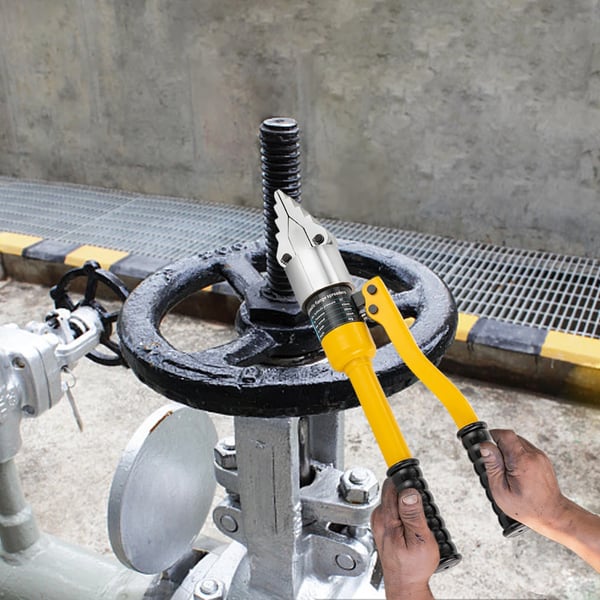 Hydraulisk spreder - YQ-30 - 8 ton - 30 mm åbning - Legeret stål - Ergonomisk greb - Håndholdt - Med opbevaringskasse - Gul