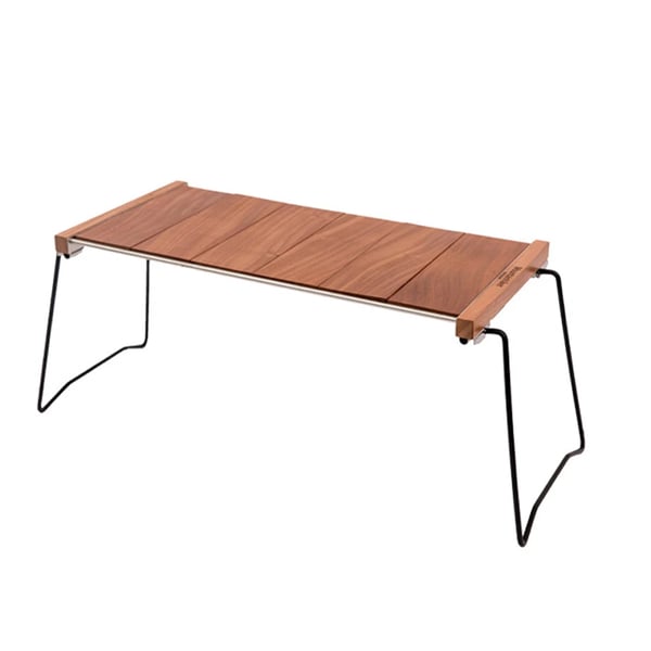 Campingbord - Sammenklappeligt bærbart bord - 82 x 40 x 40,5 cm - Jernramme - Til camping, picnic, grill - Sølv