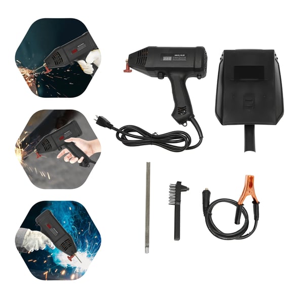 Håndholdt buesvejser - Digital ARC svejsemaskine - 3000 W - 220 V - CE-mærket - Bærbar - Sort