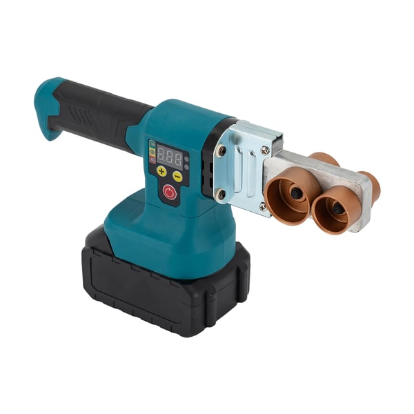 Muoviputkihitsain - Akkukäyttöinen putkihitsauskone - 280 W - Li-ion akku - 5 hitsauspäätä - Vesiputkille - Sininen